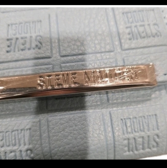 NWT Steve Madden Crossbody Bag & Wallet Set Baby Blue Embossed Logo Designer Y2K - Picture 8 of 14